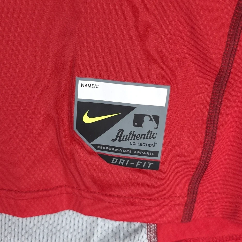 Nike Pro Combat‎ Hypercool Shirt Mens Large Red Dri Fit Fit Baseball 659873-657